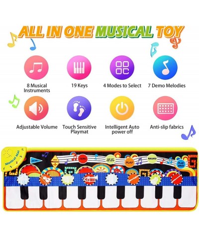 Piano Mat Toddler Toys Musical Mat with 25 Music Sounds Floor Piano Keyboard Mat Carpet Touch Playmat Educational Toys Gifts ...