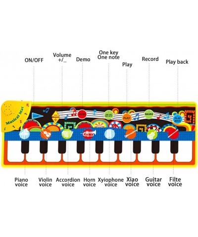 Piano Mat Toddler Toys Musical Mat with 25 Music Sounds Floor Piano Keyboard Mat Carpet Touch Playmat Educational Toys Gifts ...