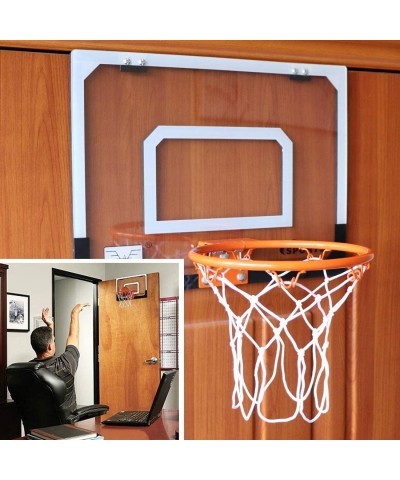 Kids Indoor Mini Basketball Hoop Set Complete Basketball Game for Door All Accessories with 3 Balls 16" x 12" Basketball Hoop...