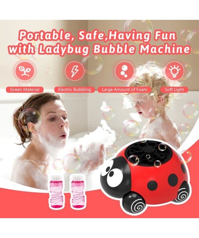 Bubbles for Kids Boys and Girls Bubble Machine Ladybug Bubble Blower Automatic Bubble Machine 3000+ Colored Bubble Per Minute...