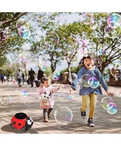 Bubbles for Kids Boys and Girls Bubble Machine Ladybug Bubble Blower Automatic Bubble Machine 3000+ Colored Bubble Per Minute...