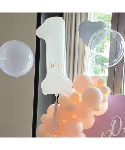 New 40 Inch Giant White Numbers 1 Balloons Huge Birthday Party Supplies Foil Helium Digital Balloon 0 to 9 $15.42 Kids' Party...