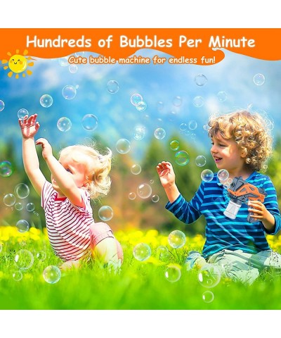 2 Bubble Guns with 4 Bottles Bubble Solution Bubble Machine with Music Light for Kids Outdoor Bubble Blower Bubble Maker Toy ...