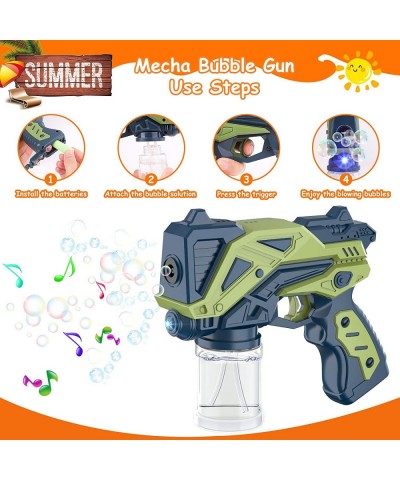 2 Bubble Guns with 4 Bottles Bubble Solution Bubble Machine with Music Light for Kids Outdoor Bubble Blower Bubble Maker Toy ...