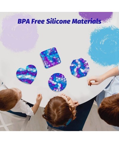 BPA Free Pop Sensory Fidget Toys Silicone Sensory Pushing It Toys Multi Shape Combination Stress Relief Pop Bubble Its Pack T...