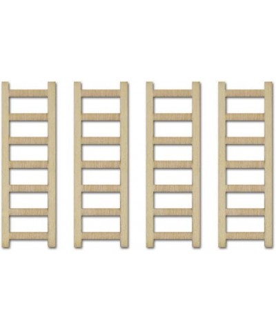 Craft Medley Miniature DIY Wood Dollhouse Diorama Ladders - 4 Piece - 2.25 Inches Tall $14.68 Dollhouse Accessories