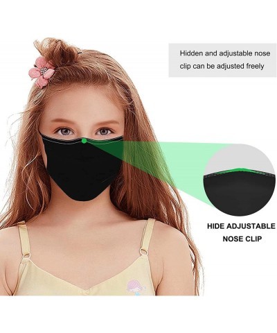 4 PCS Cartoon Face Mask Kids Reusable Youth Mouth Cover Washable Adjustable Costume Balaclava Bandana for Boys Girls $27.39 K...