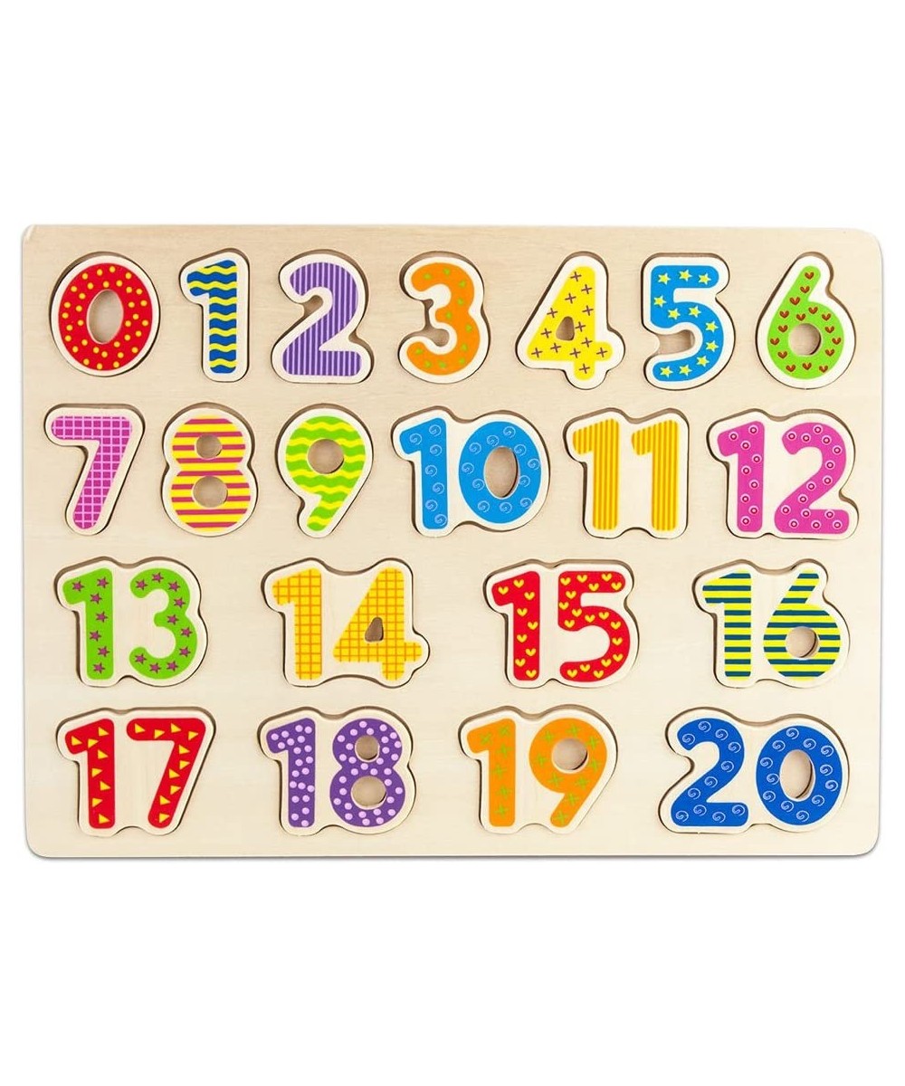 Professor Poplar’s Wooden Numbers Puzzle Board – Learn to Count with Colorful Chunky Numbers $21.94 Pegged Puzzles