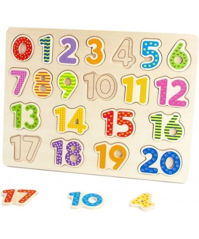 Professor Poplar’s Wooden Numbers Puzzle Board – Learn to Count with Colorful Chunky Numbers $21.94 Pegged Puzzles