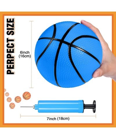 9 Pieces 6 Inch Mini Toy Basketball Ball Set for Toddlers Mini Toy Basketball Rubber Basketball for Kids Teenager Basketballs...