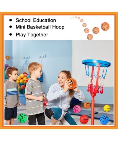 9 Pieces 6 Inch Mini Toy Basketball Ball Set for Toddlers Mini Toy Basketball Rubber Basketball for Kids Teenager Basketballs...