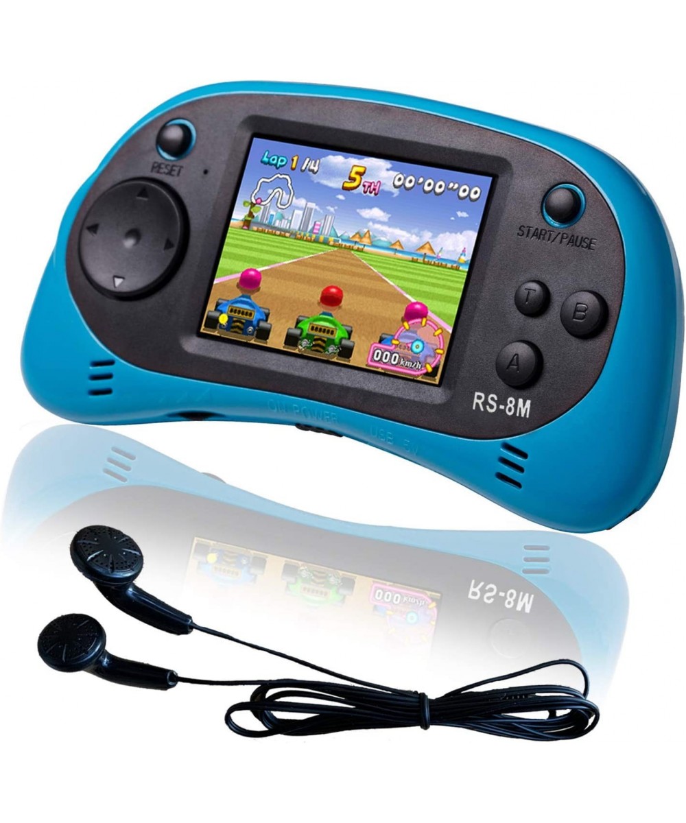 16 Bit Kids Handheld Games Built-in 220 HD Video Games 2.5 Inch Portable Game Player with Headphones - Best Travel Electronic...