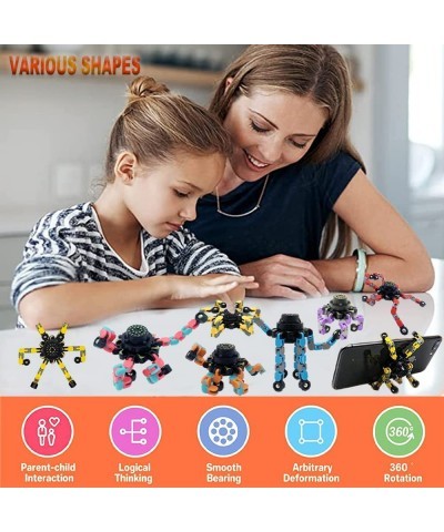 18PC Funny Sensory Fidget Toy Hand Fidget Spinners Toys Stress Relief Gyro Toy Fingertip Gyro Toy Fidget Robot Spinner Finger...