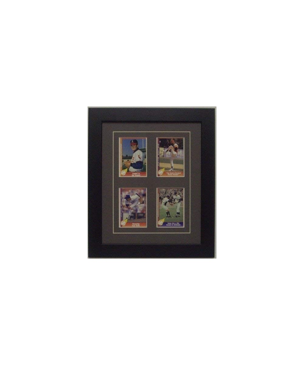 Trading Card Frame for 4 Standard Trading Cards with Grey (White Trim) Matting and Black Frame $78.52 Trading Cards & Accesso...