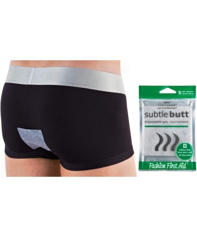 Subtle Butt Reusable Gas Neutralizers: 5 Activated Carbon Charcoal Fart Pads (April Fools Gag Gift) $35.43 Gags & Practical J...