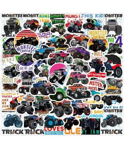 100 PCS Monster Truck Stickers for Kids Boys Teen. Cars Vinyl Decal (Stickers) Water Bottle Laptop Skateboard Computer Party ...