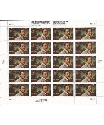 US Stamp - 1995 Tennessee Williams - 20 Stamp Sheet - Scott 3002 $29.79 Collectibles Display & Storage