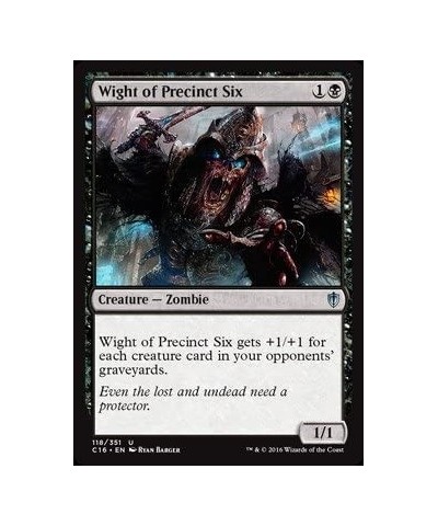 Wight of Precinct Six (118/351) - Commander 2016 $10.96 Card Games