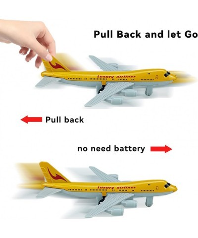 Airplane Toys Metal Airbus Pull Back Plane Toys for 3 4 5 6 Year Old Boys Girls Die Cast Aircraft Plane Jet Models Kids'Play ...