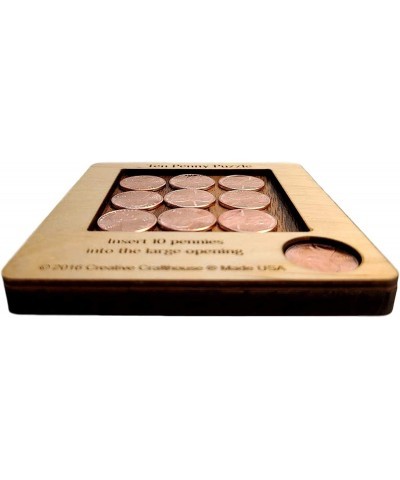 10 Penny Puzzle - A Circle Packing Problem - Ten Mint Pennies are Included $17.98 Brain Teaser Puzzles