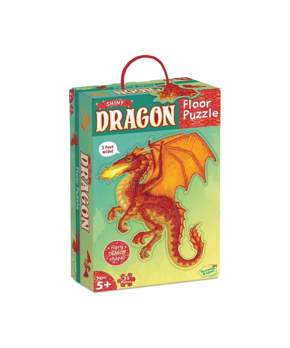 Dragon Puzzle – Floor Puzzles for Kids Ages 5 & Up – Includes 55 Sturdy Pieces & Carrying Case with Corded Handle $33.28 Floo...