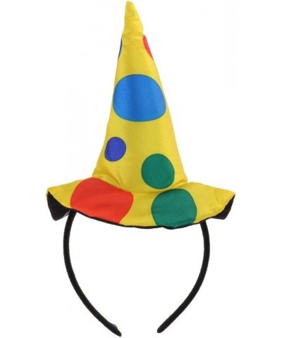 Clown Hat Headband Jumbo Polka Dots Headwear for Halloween Carnival Circus Costume Props - B $24.30 Kids' Party Hats