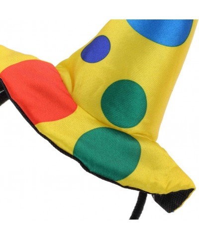 Clown Hat Headband Jumbo Polka Dots Headwear for Halloween Carnival Circus Costume Props - B $24.30 Kids' Party Hats