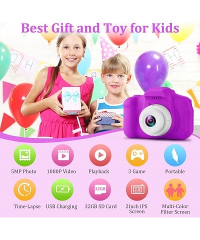 Kids Selfie Camera Children HD Digital Video Camcorder Toys for Toddler Best Christmas Birthday Gifts for Age 3-9 Boy Girls 2...