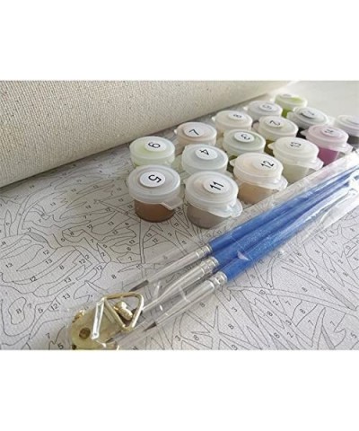 DIY Oil Painting Paintworks Paint by Number for Kids and Adults (Cute Dog) $22.61 Craft Kits