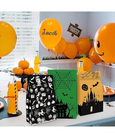 Halloween Candy Bags Party Favors-54 Packs Halloween Paper Party Bags for Trick or Treating Halloween Goodie Bags for Kids Mi...