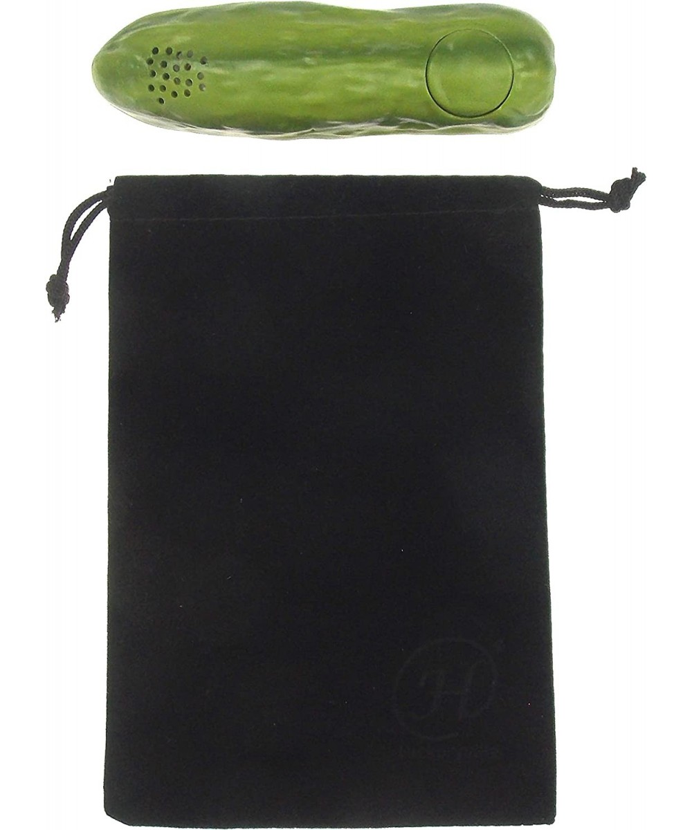 Yodeling Pickle Bundled with a Velour Drawstring Bag $38.71 Gags & Practical Joke Toys