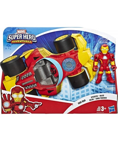 Marvel Super Hero Adventures Iron Man Speedster 5-Inch Figure and Vehicle Set Collectible Toys for Kids Ages 3 and Up $58.80 ...