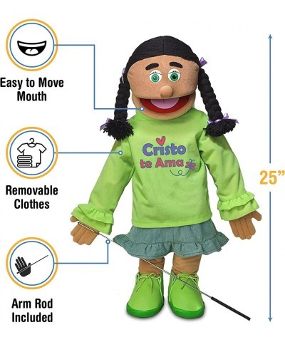 25" Cristo Te AMA Hispanic Girl Full Body Christian Ministry Puppet $91.77 Hand Puppets