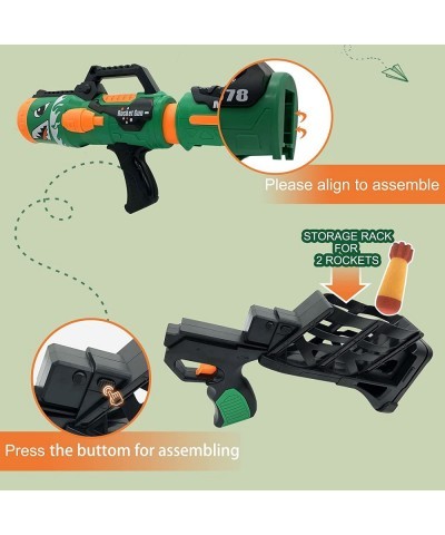 Toy Rocket Barrel Launcher-Fires Foam Rockets Includes 6 Rockets Compatible with RL Blaster- Shooting Game Toy Air Power Blas...