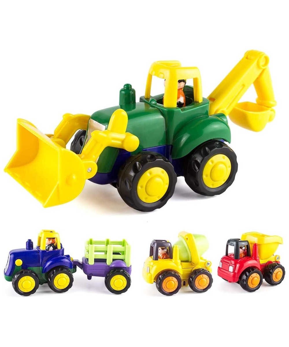 Toddler Toy Cars for 1 2 3 Year Old Boy & Girl Baby Toys 12-18 Months Educational Toys 4 Sets Tractor Truck Dumper Bulldozer ...