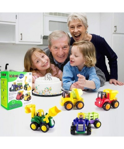 Toddler Toy Cars for 1 2 3 Year Old Boy & Girl Baby Toys 12-18 Months Educational Toys 4 Sets Tractor Truck Dumper Bulldozer ...