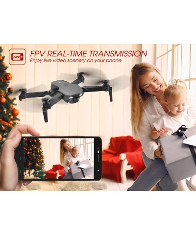 NH525 Plus Foldable Drones with 1080P HD Camera for Adults RC Quadcopter WiFi FPV Live Video Altitude Hold Headless Mode One ...