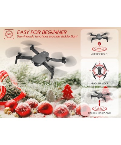 NH525 Plus Foldable Drones with 1080P HD Camera for Adults RC Quadcopter WiFi FPV Live Video Altitude Hold Headless Mode One ...