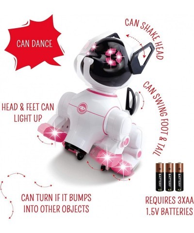 Pet Robot Dog for Kids – Interactive Kids Robot Walks Shakes Its Head Wags Tail Moves Feet and More – Puppy Robot Toy w/ Head...