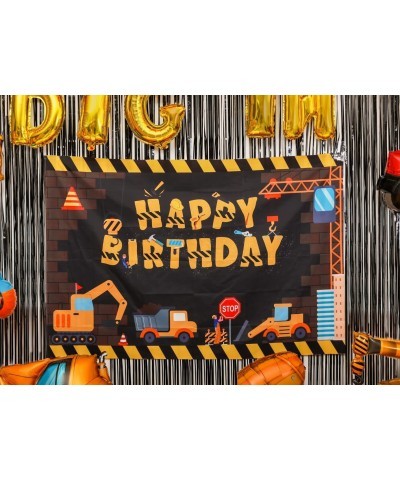 114 Pack Construction Birthday Party Supplies Dump Truck Party Decorations Kits Set with Balloons Garland kit Construction Ba...