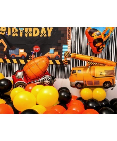 114 Pack Construction Birthday Party Supplies Dump Truck Party Decorations Kits Set with Balloons Garland kit Construction Ba...