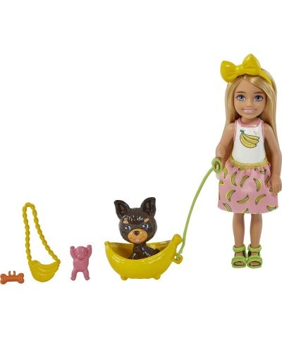 Chelsea Doll (Blonde) with Pet Puppy & Storytelling Accessories Including Pet Bed Dog Treats & More Toy for 3 Year Olds & Up ...