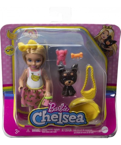 Chelsea Doll (Blonde) with Pet Puppy & Storytelling Accessories Including Pet Bed Dog Treats & More Toy for 3 Year Olds & Up ...