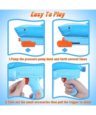 Water Guns for Kids Super Soaker Water Gun Shark Blaster Squirt Water Bead Gun Set 800CC Squirt Gun Toys Gifts for Children S...