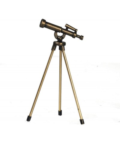 Dollhouse Bronze Telescope with Gold Legs Miniature Yard 1:12 Garden Accessory $23.13 Dollhouse Accessories