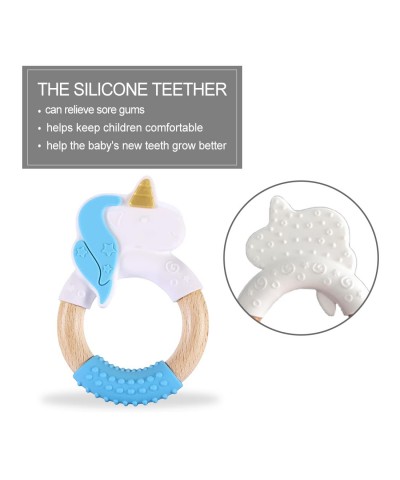 Baby Girl Unicorn Teething Toys 100% Safe Silicone Teether for Babies Infant and Toddler Natural Teething Toy $18.23 Baby Tee...