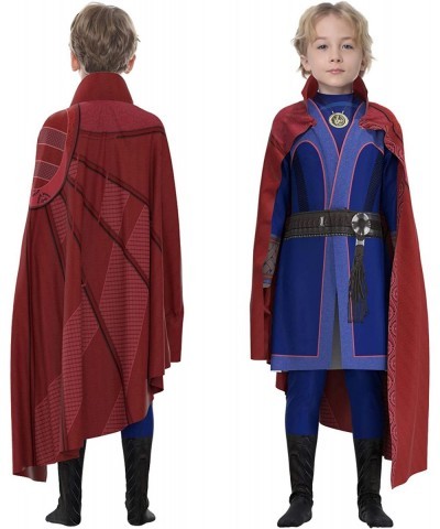 Strange Costume Hero Cosplay Jumpsuit with Cloak Halloween Outfit for Kids Boys $39.23 Kids' Costumes