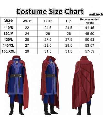 Strange Costume Hero Cosplay Jumpsuit with Cloak Halloween Outfit for Kids Boys $39.23 Kids' Costumes