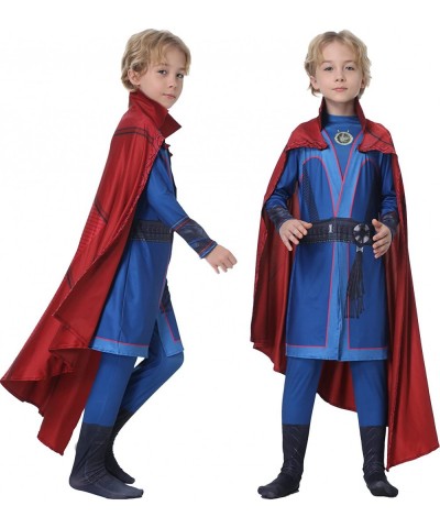 Strange Costume Hero Cosplay Jumpsuit with Cloak Halloween Outfit for Kids Boys $39.23 Kids' Costumes