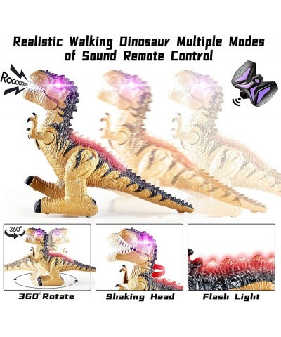 2 Pack Remote Control Dinosaur Toys for Kids 3 4 5 6 7 RC Dinosaur Tyrannosaurus and Spinosaurus Toys Gift for Boys and Girls...